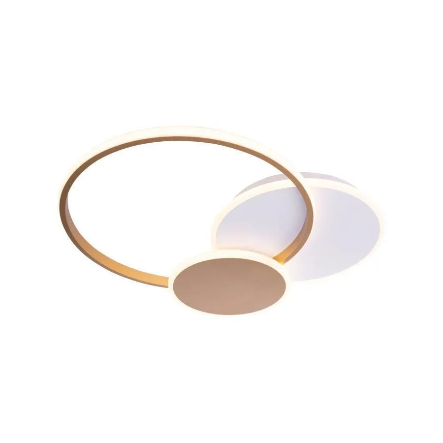 LED luster s diaľkovým ovládaním KILLIAN 71W, 3 kruhy, studené/teplé/neutrálne svetlo, stmievateľné, biele zlato