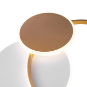 LED luster s diaľkovým ovládaním KILLIAN 71W, 3 kruhy, studené/teplé/neutrálne svetlo, stmievateľné, biele zlato