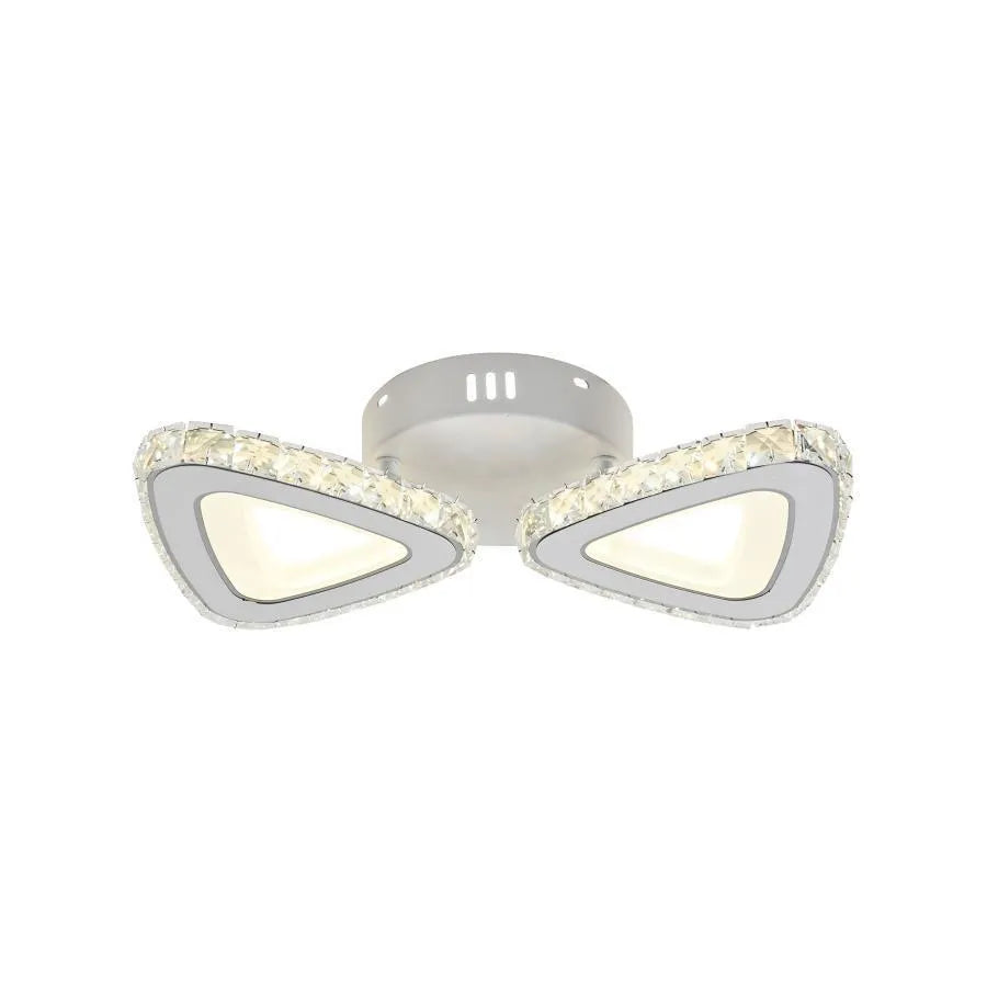 LED LED LED CLEON LUST s diaľkovým ovládaním, 2,4 GHz, 56W, akrylové a krištáľové, biele