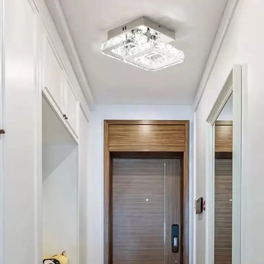 LED LED LED Crystal Jeremiah 32 W Striebro
