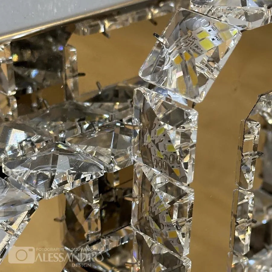 LED LED LED Crystal Jeremiah 32 W Striebro