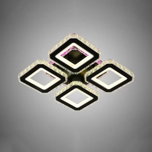 LED LED LED Crystal RGB s Kinsley 74W Smuteble Black Diaľkové ovládanie