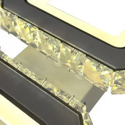 LED luster s diaľkovým ovládaním štvoruholníka, 24 W, 2 štvorce, studené/horúce/neutrálne svetlo, nestabilné, biele