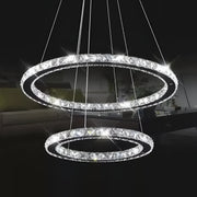 LED LED LUD LUMINIS, 58W, kryštál a kov, smotabilná, nastaviteľná výška, studené/teplé/neutrálne svetlo, luxusné osvetlenie