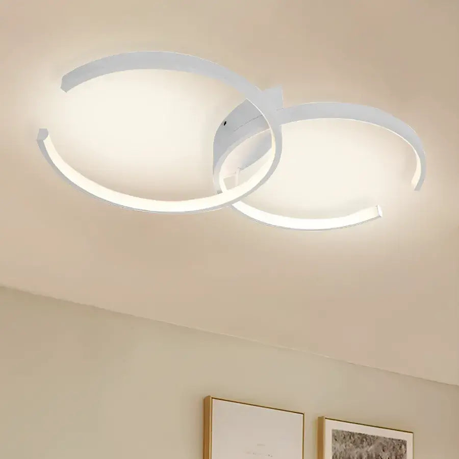 LED luster s diaľkovým ovládaním NOAH 64W, 2 prvky, studené/teplé/neutrálne svetlo, stmievateľné, biela