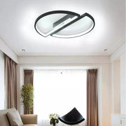 LED Vektorový arcus, SemiciSircles, 35W, kovové, vyhodené, studené/horúce/neutrálne svetlo, čierny, minimálny dizajn