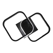 LED luster VERTEX Matrix prekrývajúce kosoštvorce, kovové rámy, 11W, 2 kosoštvorce, studené/teplé/neutrálne svetlo, čierna