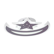 ELLY 36W LED luster, mesiac a hviezda, studené/teplé/neutrálne svetlo, hnedá