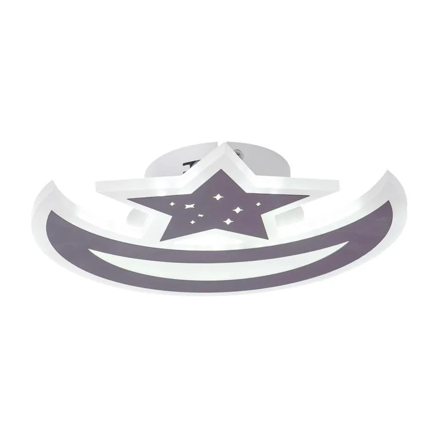 ELLY 36W LED luster, mesiac a hviezda, studené/teplé/neutrálne svetlo, hnedá