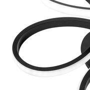 LED luster s diaľkovým ovládaním ELON 120W, vlnitý, studené/teplé/neutrálne svetlo, stmievateľný, čierny