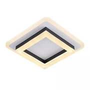 MODERNÝ LED luster 29W, dĺžka 20 cm, štvorcový, studené/teplé/neutrálne svetlo, čierny