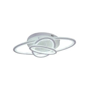 LED luster s gentianom diaľkovým ovládaním, 75 W, 3 elipsy, studené/horúce/neutrálne svetlo, nestabilné, biele