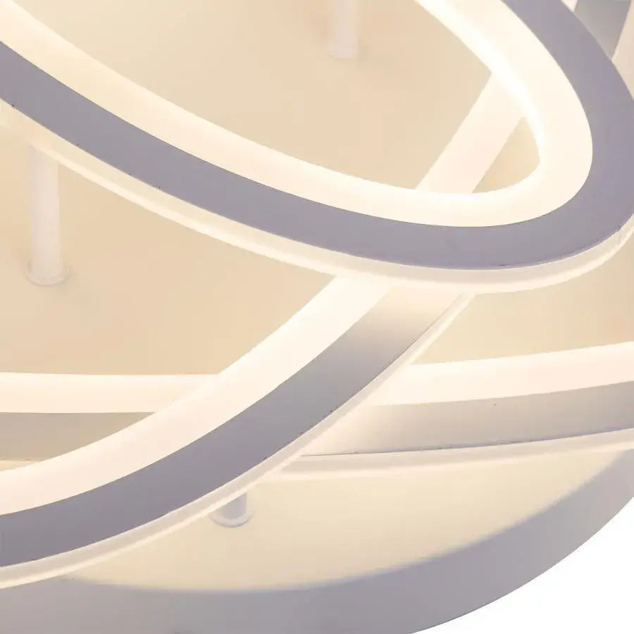 LED luster s diaľkovým ovládaním TIANA 83W, 3 elipsy, studené/teplé/neutrálne svetlo, stmievateľné, biela
