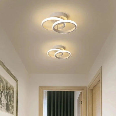 LED luster VERTEX CIRCULA 22W, 2 kruhy, kovové rámy, studené/teplé/neutrálne svetlo, biela