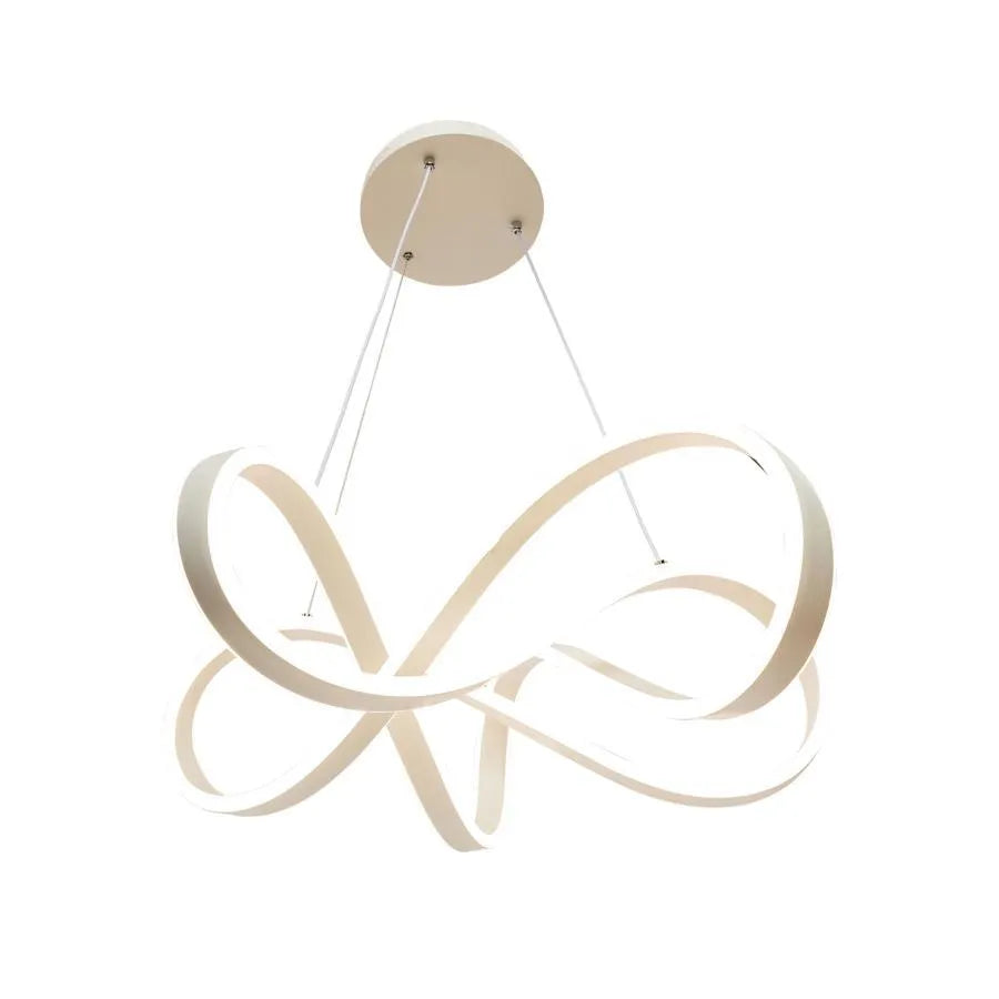 Závesný LED luster s diaľkovým ovládaním INFINITY HALO 138W, studené/teplé/neutrálne svetlo, stmievateľné, biele, výškovo nastaviteľné