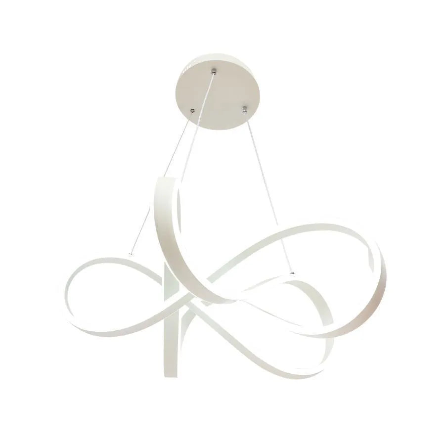 Závesný LED luster s diaľkovým ovládaním INFINITY HALO 138W, studené/teplé/neutrálne svetlo, stmievateľné, biele, výškovo nastaviteľné