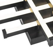 LED luster s diaľkovým ovládaním MORA 120W, 6 prvkov, lineárny, studené/teplé/neutrálne svetlo, stmievateľné, čierny