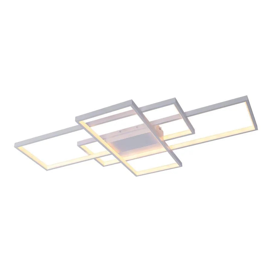 LED luster s diaľkovým ovládaním LANDEN 184W, 3 prvky, studené/teplé/neutrálne svetlo, stmievateľné, biela