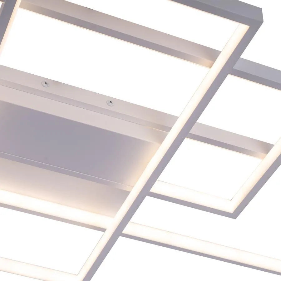 LED luster s diaľkovým ovládaním LANDEN 184W, 3 prvky, studené/teplé/neutrálne svetlo, stmievateľné, biela