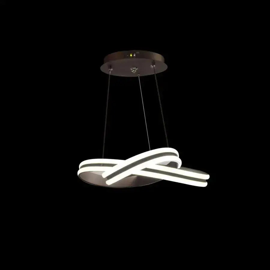 Závesný LED luster s diaľkovým ovládaním INFINITY LOOP 92W, studené/teplé/neutrálne svetlo, stmievateľné, čierne, výškovo nastaviteľné