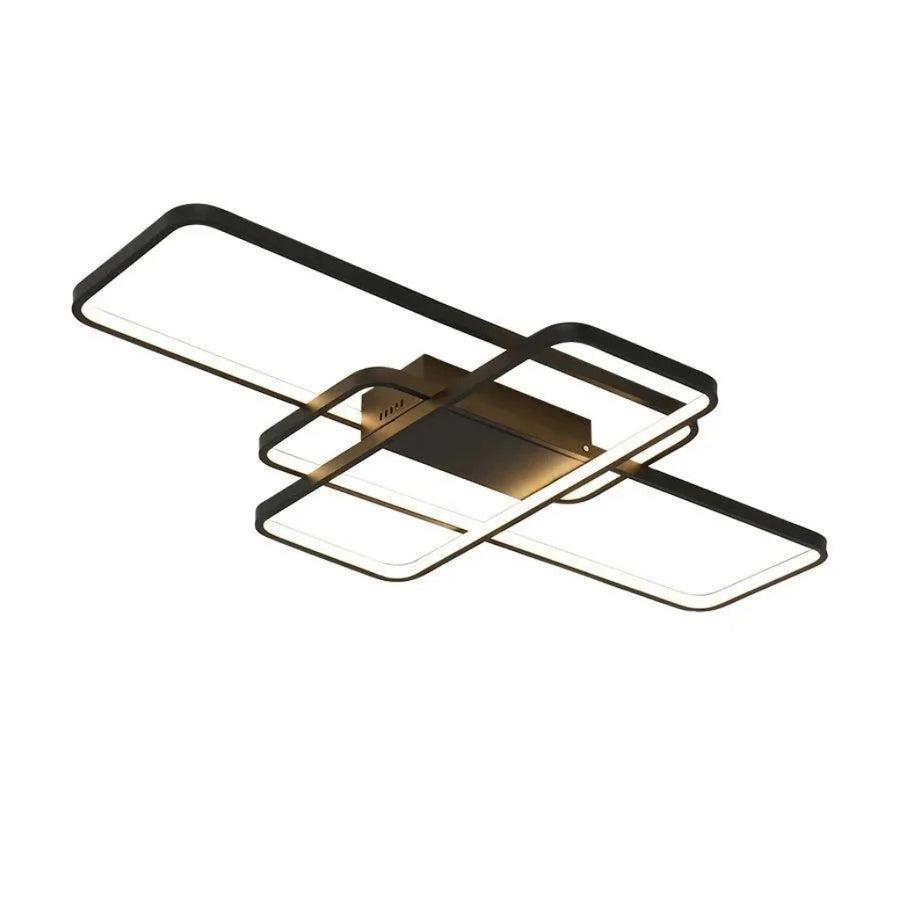 LED luster s diaľkovým ovládaním AXIS 96W, 3 Elements, Studené/Teplé/Neutrálne svetlo, Stmievateľné, Čierny
