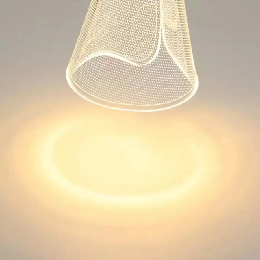 Závesný LED luster s diaľkovým ovládaním JEROME 58W, 10 prvkov, studené/teplé/neutrálne svetlo, stmievateľné, zlaté, výškovo nastaviteľné