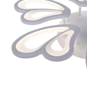 LED túžba s diaľkovým ovládaním kvetu, 72 W, 6 okvetných lístkov, studené/horúce/neutrálne svetlo, nestabilné, biele