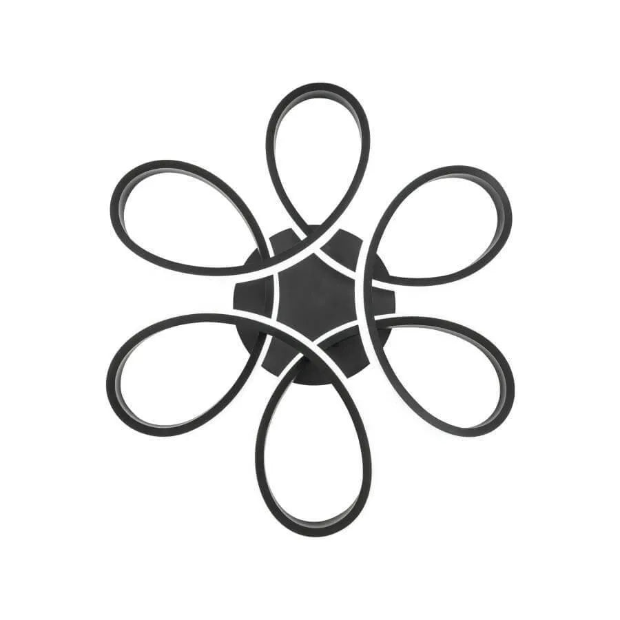 LED luster s diaľkovým ovládaním HELIX 108W, studené/teplé/neutrálne svetlo, stmievateľné, čierny