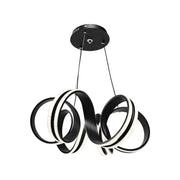 LED túžba zavesená na diaľkové ovládanie nekonečna, 180 W, nastaviteľná výška, studené/horúce/neutrálne svetlo, nestabilné, čierne