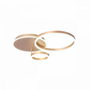 LED luster s diaľkovým ovládaním MYRENE 110W, 2 kruhy, studené/teplé/neutrálne svetlo, stmievateľné, zlaté