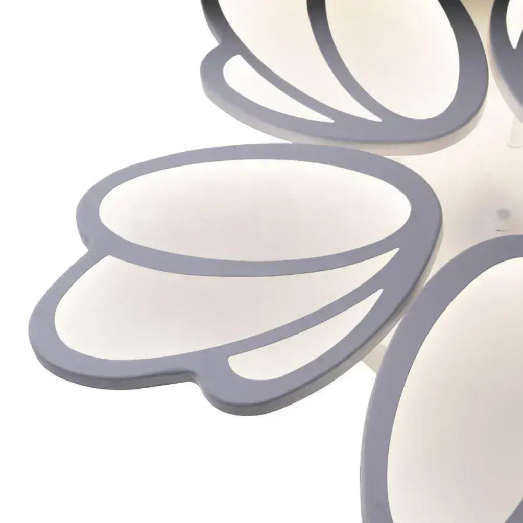 LED luster s diaľkovým ovládaním tulipánu, 73 W, 5 okvetných lístkov, studené/horúce/neutrálne svetlo, nestabilné, biele