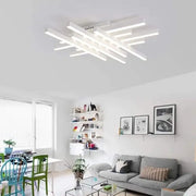 LED luster s diaľkovým ovládaním MORA 160W, 8 prvkov, lineárne, studené/teplé/neutrálne svetlo, stmievateľné, biela