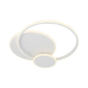 LED luster so silvianskym diaľkovým ovládaním s 3 kruhmi 58 W Cold/Hot/White Neutrál biela