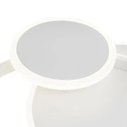 LED luster so silvianskym diaľkovým ovládaním s 3 kruhmi 58 W Cold/Hot/White Neutrál biela