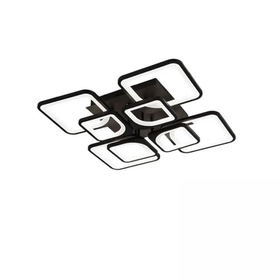 LED luster s diaľkovým ovládaním FELY 192W, 8 štvorcových, studené/teplé/neutrálne svetlo, stmievateľné, biela