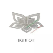 LED luster s diaľkovým ovládaním DALIA 170W, 5 okvetných lístkov, studené/teplé/neutrálne svetlo, stmievateľné, biela