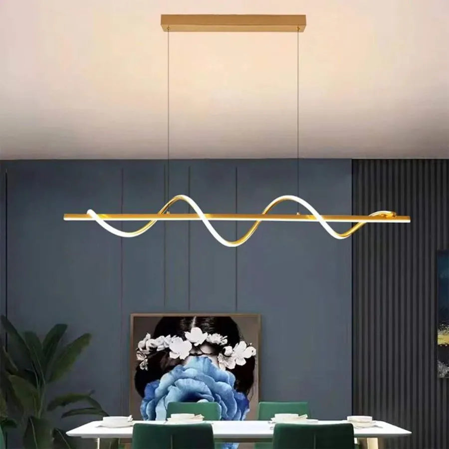 LED LULUS S TALIDA 80W Zlaté diaľkové ovládanie