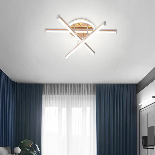 LED luster s diaľkovým ovládaním TAMARA 96W, 3 prvky, lineárne, studené/teplé/neutrálne svetlo, stmievateľné, biele zlato