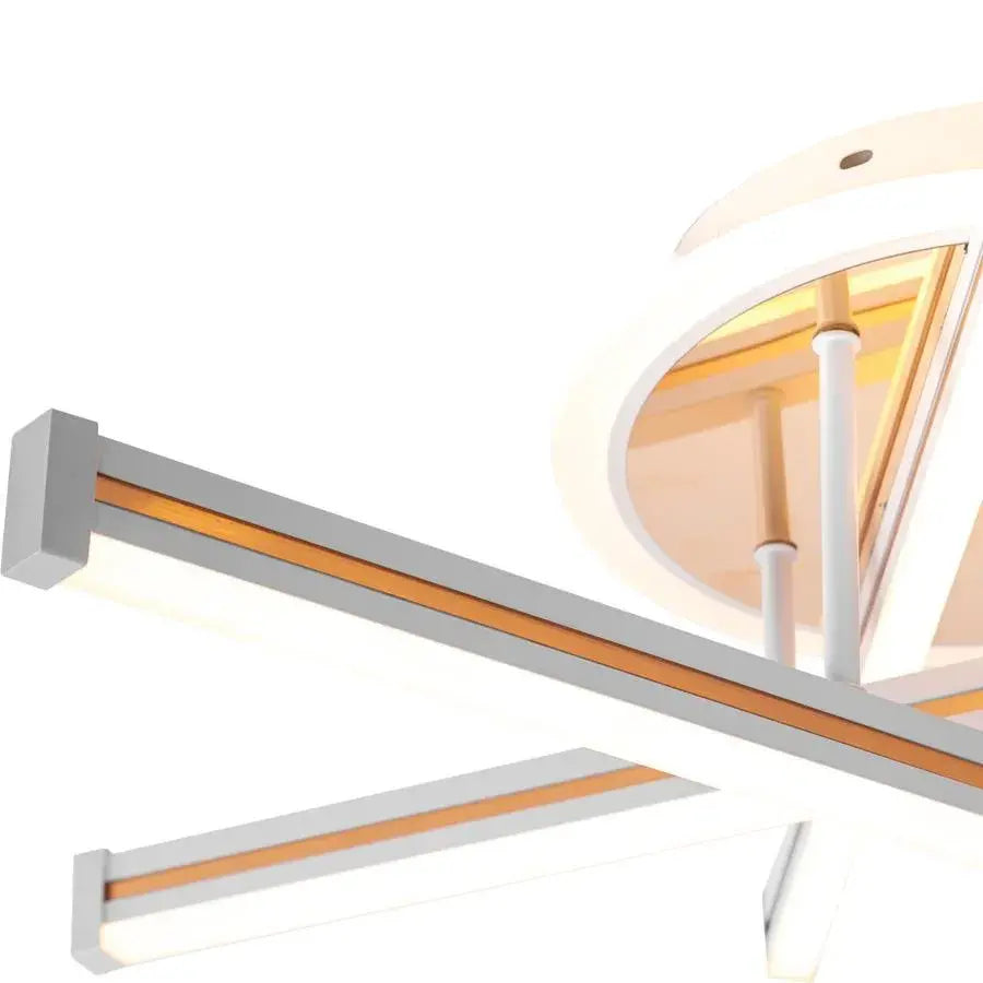 LED luster s diaľkovým ovládaním TAMARA 96W, 3 prvky, lineárne, studené/teplé/neutrálne svetlo, stmievateľné, biele zlato