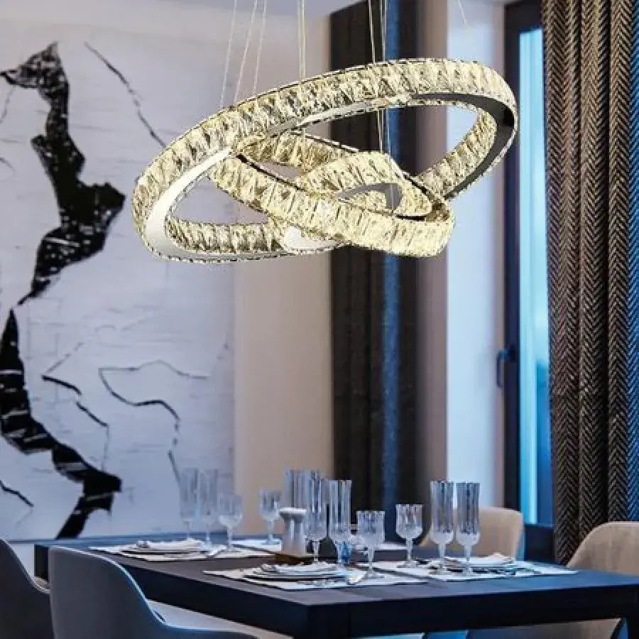 LED kryštál LULUS s diaľkovým ovládaním 36W striebra