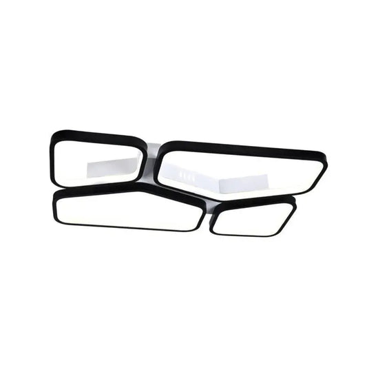 LED luster s diaľkovým ovládaním USAGHI 120W, studené/teplé/neutrálne svetlo, stmievateľné, čierny