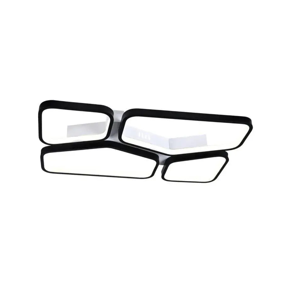 LED luster s diaľkovým ovládaním USAGHI 120W, studené/teplé/neutrálne svetlo, stmievateľné, čierny