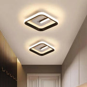 LED luster VICTORIA 19W, štvorcový, studené/teplé/neutrálne svetlo, čiernobiely