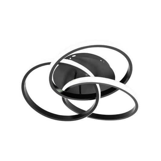 LED luster s diaľkovým ovládaním VECTOR VORTEX 96W, 3 Elements, Studené/Teplé/Neutrálne svetlo, Stmievateľné, Čierny