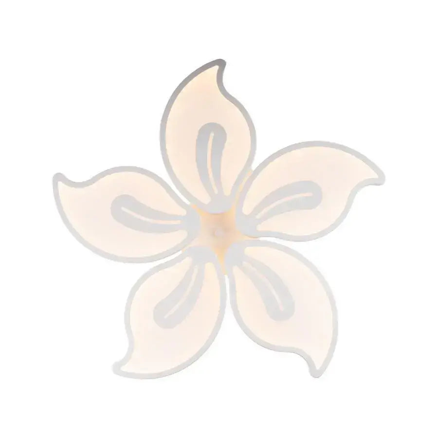 LED luster s diaľkovým ovládaním JASMINE 73W, 5 okvetných lístkov, studené/teplé/neutrálne svetlo, stmievateľné, biela