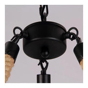 Lusty rustikálne 6x E27 kruhový kruhový kruh