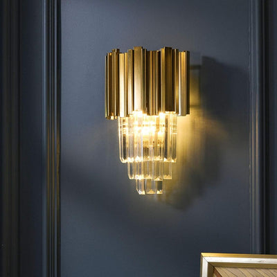 BLOIS Piccolo krištáľové lusterové svetlo, 2xE14, zlaté