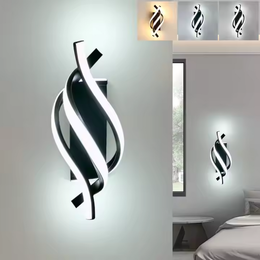 Reid 14W nástenné LED svietidlo, studené/teplé/neutrálne svetlo, čierne