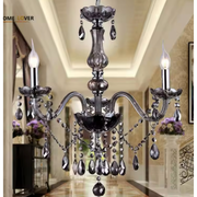 Crystal Cristal Cantal 5XE14, priemer 48 cm, čierna, nastaviteľná výška