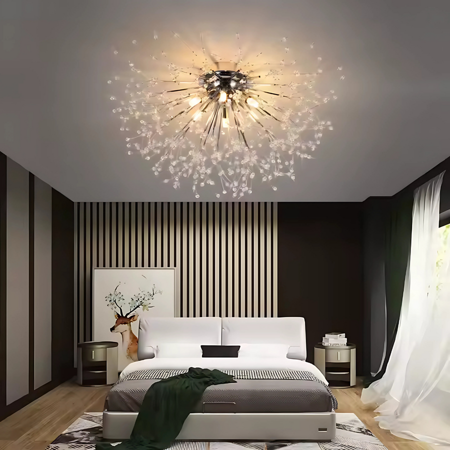 Krištáľový luster RONDO Vivace, 8x G9, Priemer 60cm, Lesklý strieborný